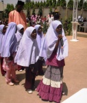 Islamiyya pupils performing a song drama