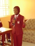 ONE OF THE DEBATERS IN ACTION